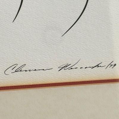 LOT 437F: Signed 1979 “Birth” & Framed Watercolor Artwork