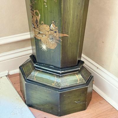 LOT 439F: 49” Tin Hand Painted Planter Made in Spain