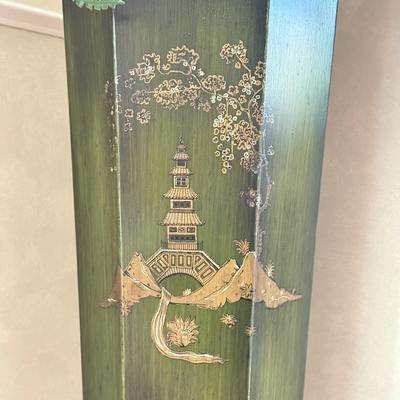 LOT 439F: 49” Tin Hand Painted Planter Made in Spain