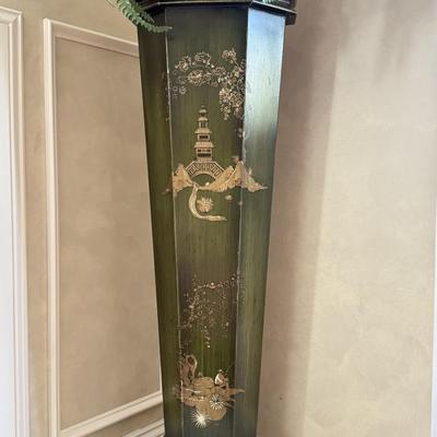 LOT 439F: 49” Tin Hand Painted Planter Made in Spain