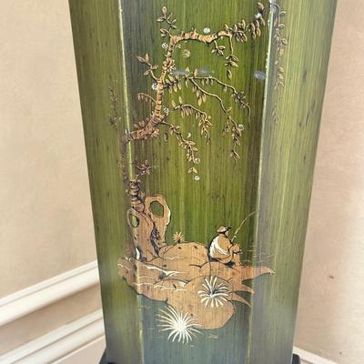 LOT 439F: 49” Tin Hand Painted Planter Made in Spain