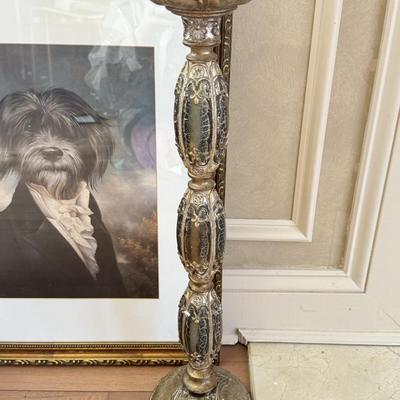 LOT 461F: “Gavroche” by Thierry Poncelet Print w/ Candlestick Trio