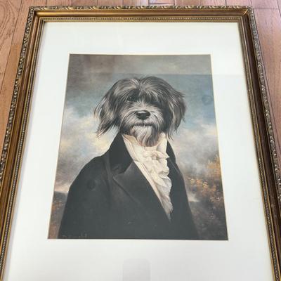 LOT 461F: “Gavroche” by Thierry Poncelet Print w/ Candlestick Trio
