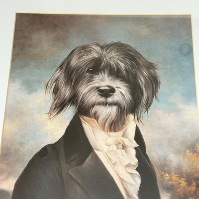 LOT 461F: “Gavroche” by Thierry Poncelet Print w/ Candlestick Trio