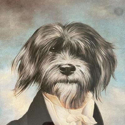 LOT 461F: “Gavroche” by Thierry Poncelet Print w/ Candlestick Trio