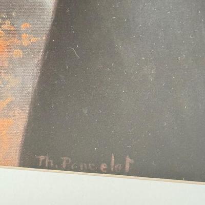 LOT 461F: “Gavroche” by Thierry Poncelet Print w/ Candlestick Trio