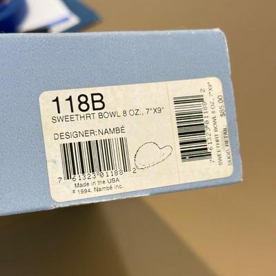 LOT 462F: Nambé Heart Dish, Paperweight, Heart Candles & More