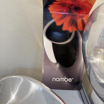 LOT 462F: Nambé Heart Dish, Paperweight, Heart Candles & More