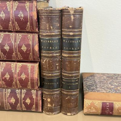 LOT 464F: Antique Books, Seiko Clock & Lions Head