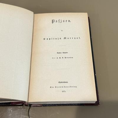 LOT 465F: Crystal Orb w/ Brass Stand, Glass Quill & Antique Books