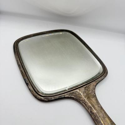 LOT 472J: Sterling Silver Hand Mirror (348g)