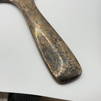 LOT 472J: Sterling Silver Hand Mirror (348g)