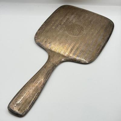 LOT 472J: Sterling Silver Hand Mirror (348g)