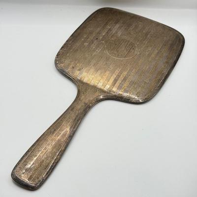 LOT 472J: Sterling Silver Hand Mirror (348g)
