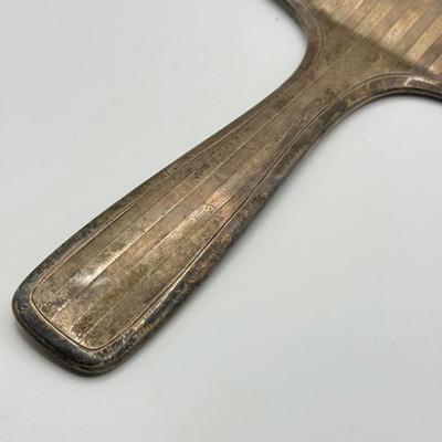 LOT 472J: Sterling Silver Hand Mirror (348g)