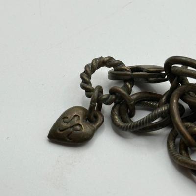 LOT 475J: 40” Coin & Bead Necklace w/ Coin Style Clip on Earrings