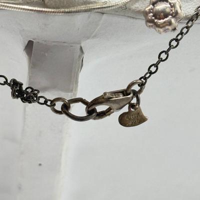 LOT 476J: 925 Sterling Jewelry Collection: Heart, Dog Necklaces (32.94g)