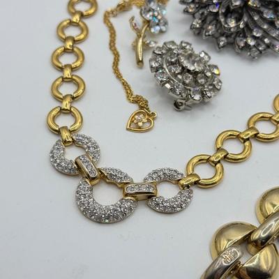 LOT 480J: Goldtone Necklaces, Bracelet & More