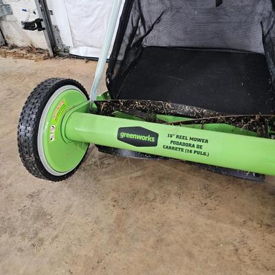 Greenhouse 16" Reel Mower w/Grass Catcher (G-JS)