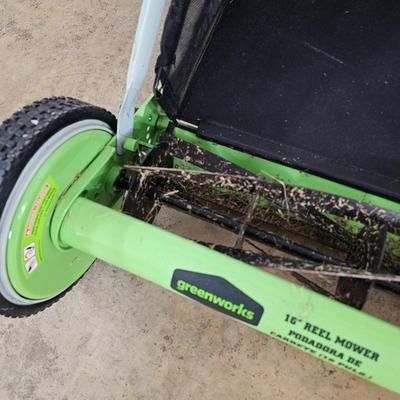 Greenhouse 16" Reel Mower w/Grass Catcher (G-JS)