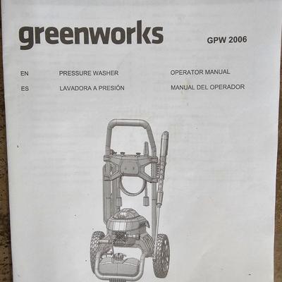 Greenworks 2000 PSI Electric Power Washer * Attachments (G-JS)