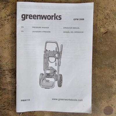 Greenworks 2000 PSI Electric Power Washer * Attachments (G-JS)