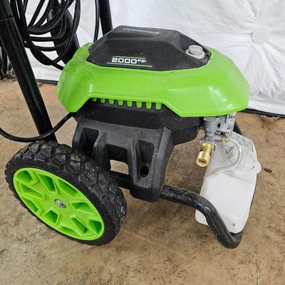 Greenworks 2000 PSI Electric Power Washer * Attachments (G-JS)