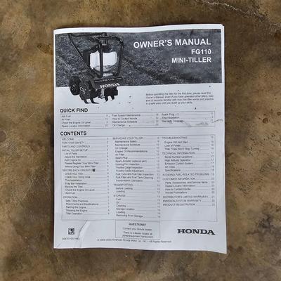 Honda FG-110 Mini Tiller (G-JS)