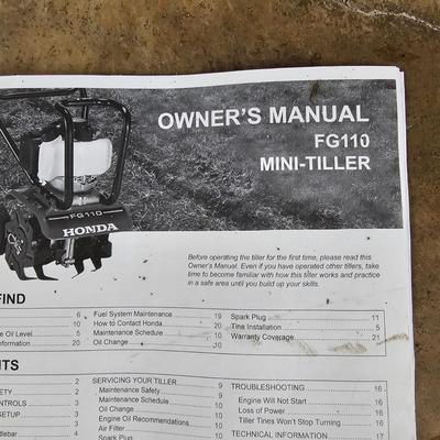 Honda FG-110 Mini Tiller (G-JS)