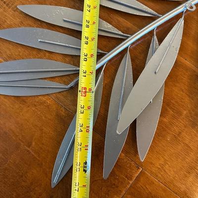 Pair of Metal Palm Leaf Wall Sculptures