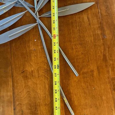 Pair of Metal Palm Leaf Wall Sculptures