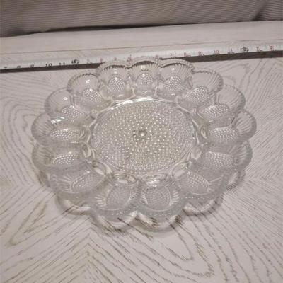 glass egg platter