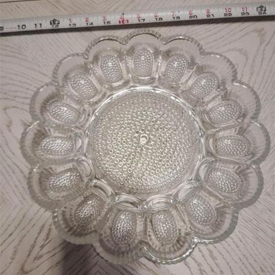glass egg platter