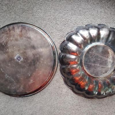 silver plated trays