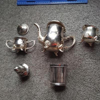 silver plated tea set