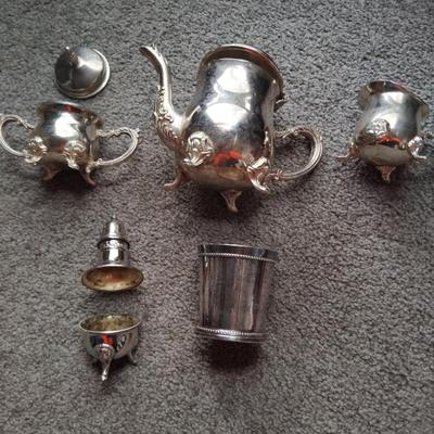 silver plated tea set