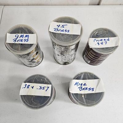 Assorted Handgun Ammo Cases & Primers -.38, .357, .45 & More. (G-JS)