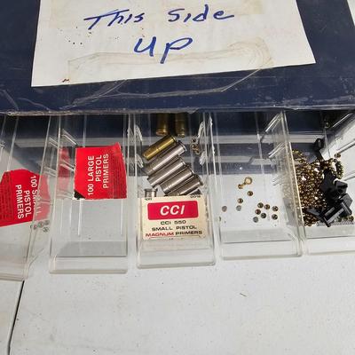 Assorted Handgun Ammo Cases & Primers -.38, .357, .45 & More. (G-JS)