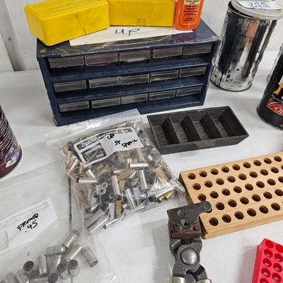 Assorted Handgun Ammo Cases & Primers -.38, .357, .45 & More. (G-JS)