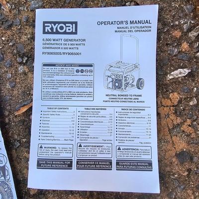 Ryobi 6500W Gas Generator & More (G-JS)