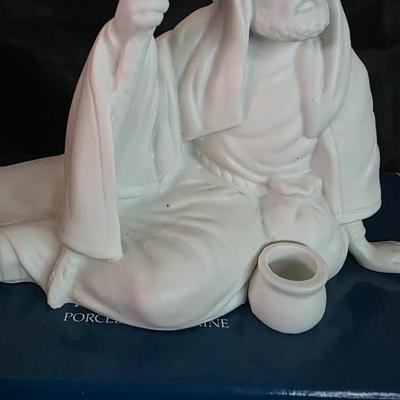 Vintage Avon 1984 “The Poor Man” – Bisque Porcelain Nativity Figurine