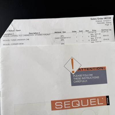 BDi Sequel Glass Top Corner Desk