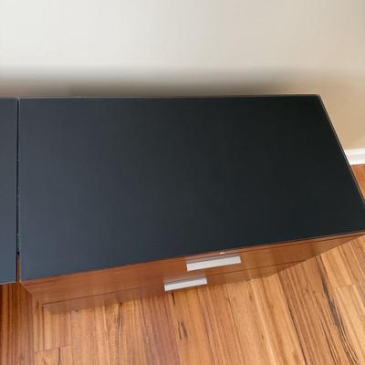 BDi Sequel Glass Top Corner Desk