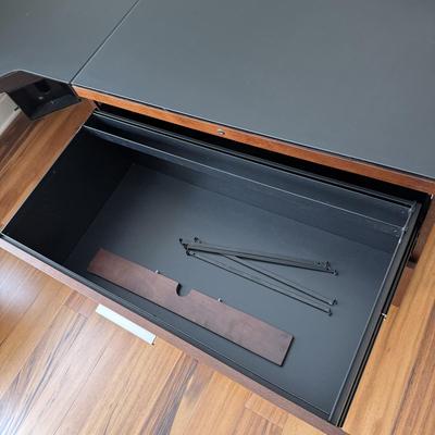 BDi Sequel Glass Top Corner Desk