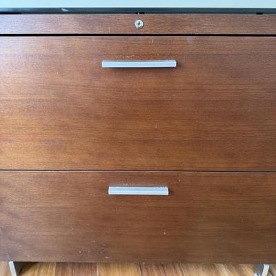 BDi Sequel Glass Top Corner Desk