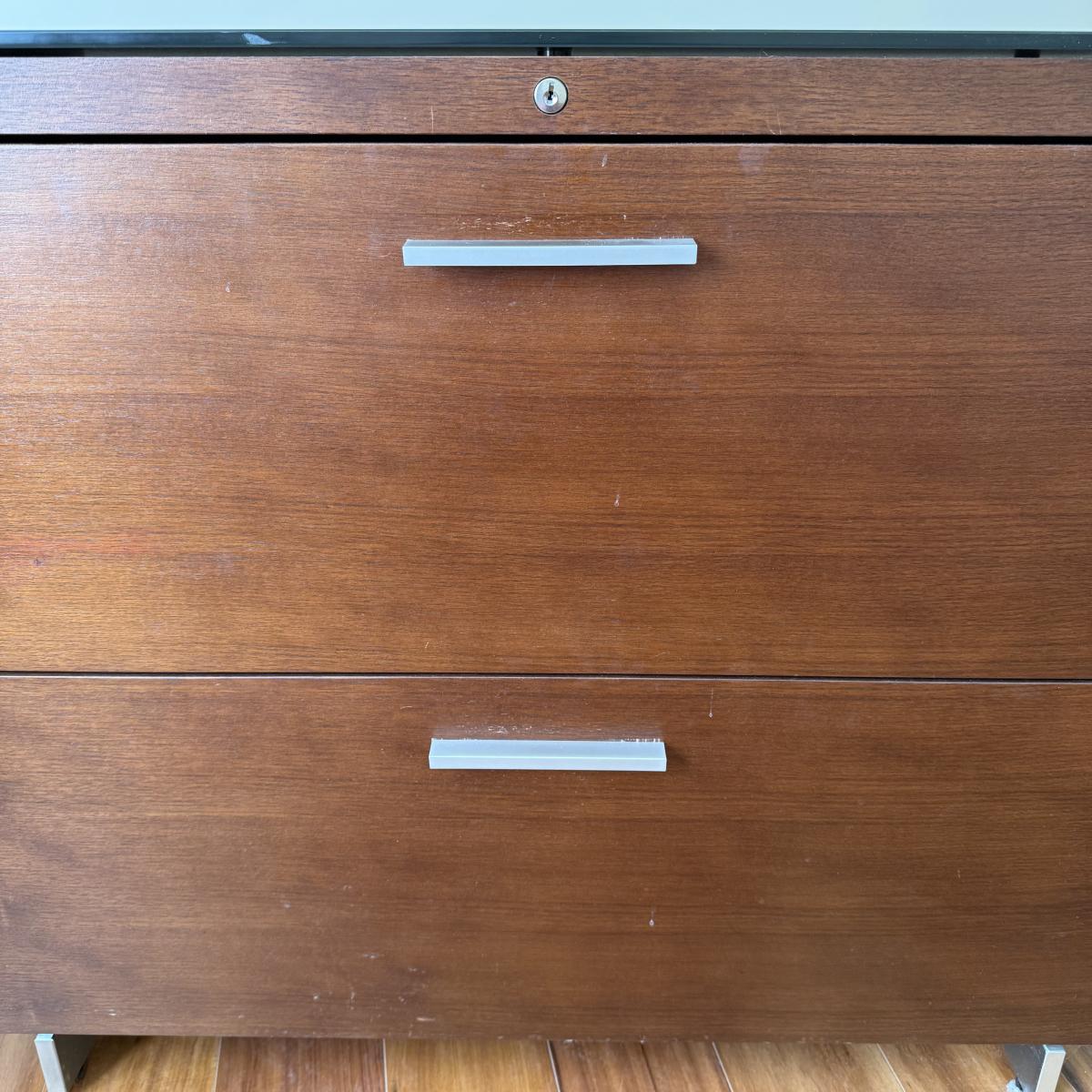 BDi Sequel Glass Top Corner Desk