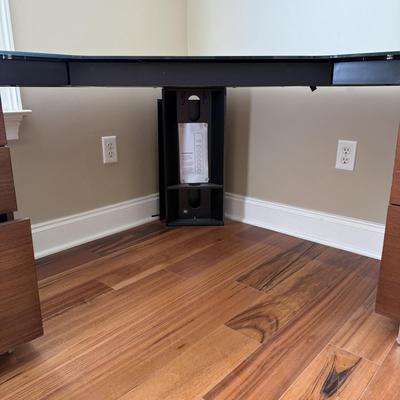 BDi Sequel Glass Top Corner Desk