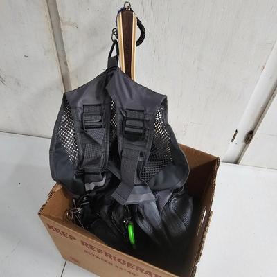 Bassdash Fishing Vest & Cortland Landing Net (G-JS)