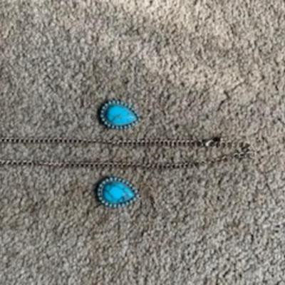 Turquoise Necklace & Earrings