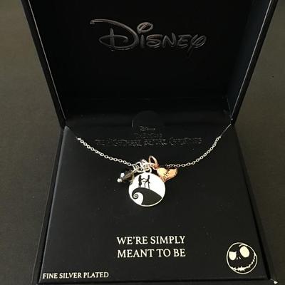 Nightmare before Christmas we’re simply meant to be necklace, rose gold, toned, heart find silver plated necklace